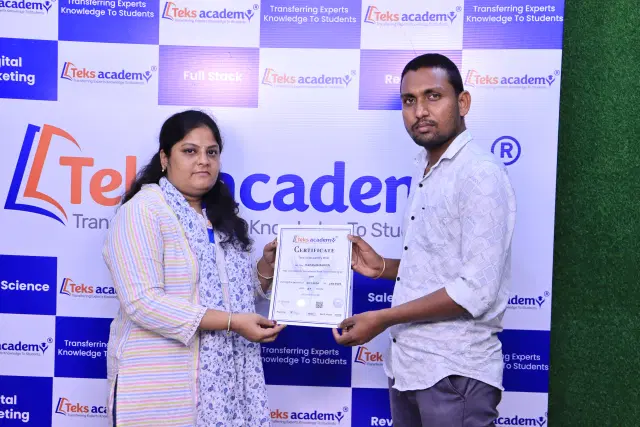 Kandula Rohith Reddy Best Software Courses Training Institute in Hyderabad | Teks Academy